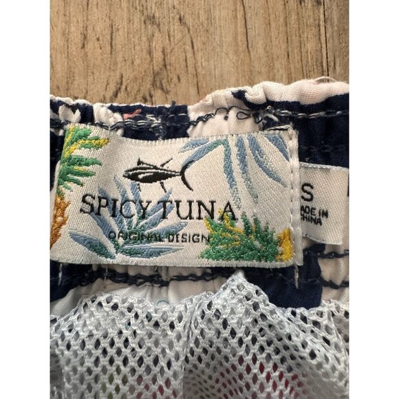 Spicy Tuna Mens Swim Trunks Size Small Popsicles Watermelon Tropical Shorts - Picture 9 of 12